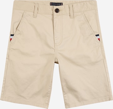 TOMMY HILFIGER regular Bukser i beige: forside