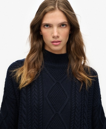 Robes en maille Superdry en bleu