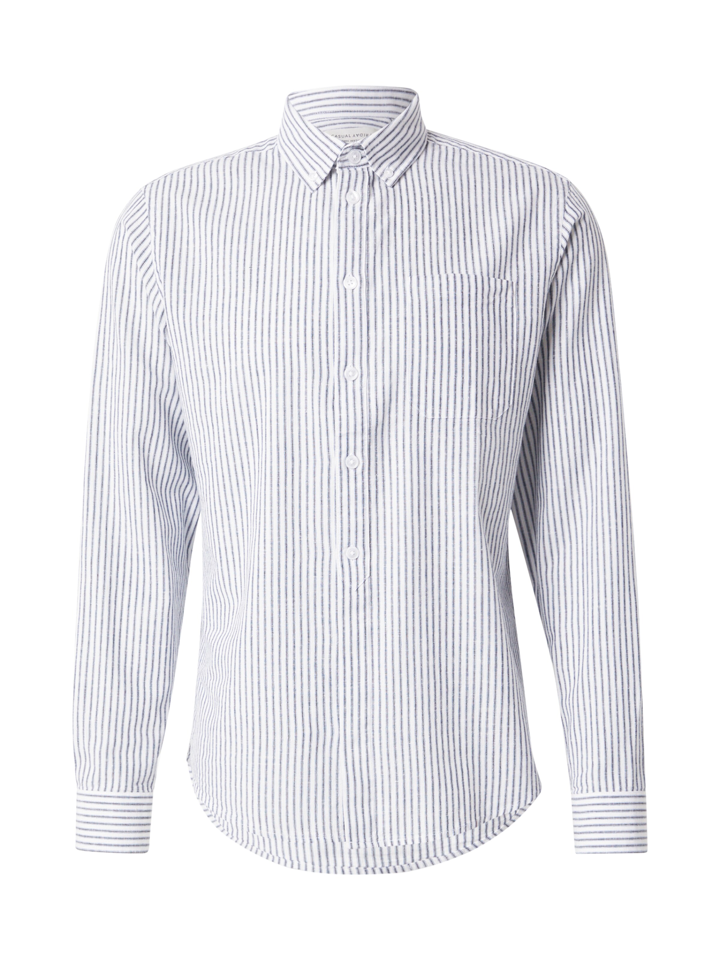 Casual Friday Rovný strih Košeľa 'ANDREW' - Biela: predná strana