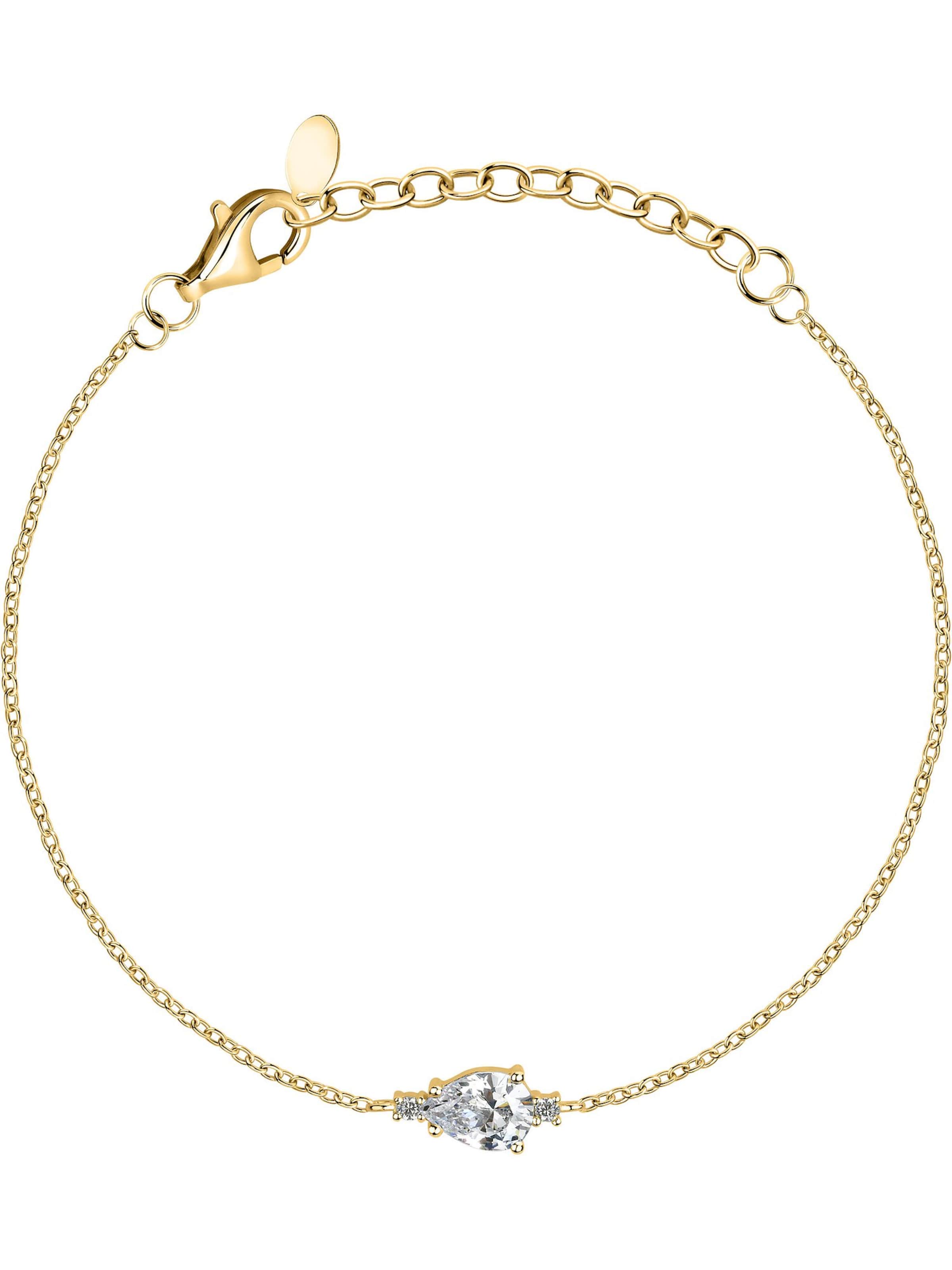 FAVS Armband in One Size in gold / transparent, Produktansicht