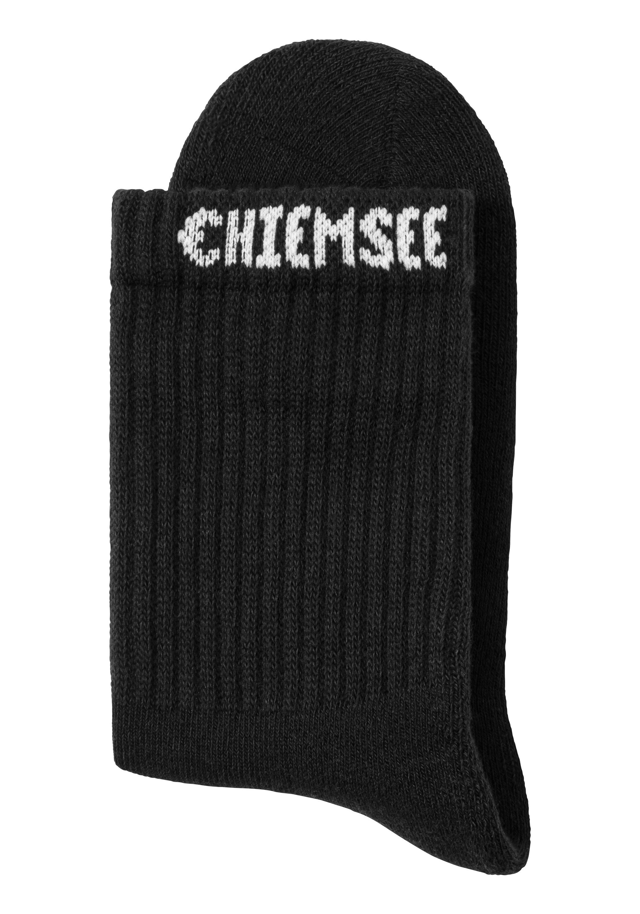 CHIEMSEE Athletic Socks in Black