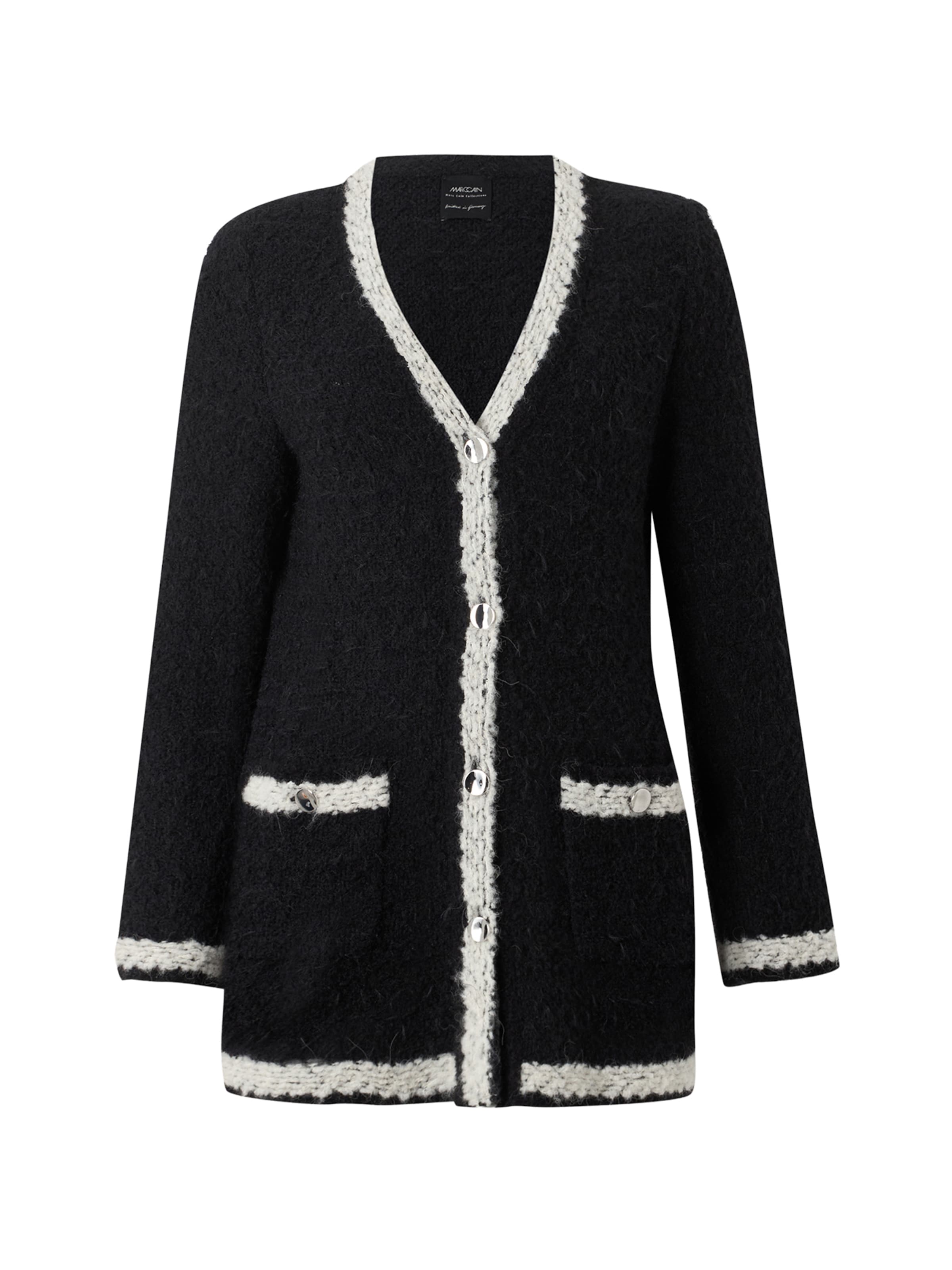 Marc Cain Strickjacke in Schwarz: Vorderseite