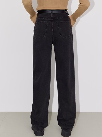 Wide leg Jeans 'Carla' di LeGer by Lena Gercke in nero