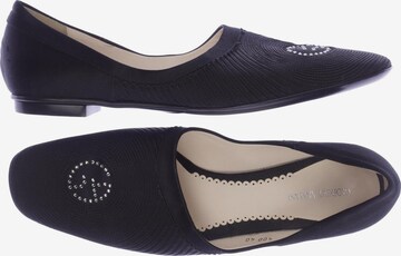 GIORGIO ARMANI Flats & Loafers in 40 in Black: front