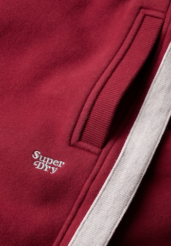 Wide Leg Pantalon 'Essential' Superdry en rouge