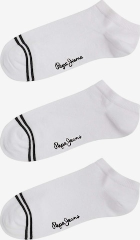 Pepe Jeans Socks 'PEPE' in White: front