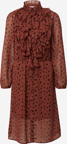 Robe-chemise SAINT TROPEZ en marron : devant