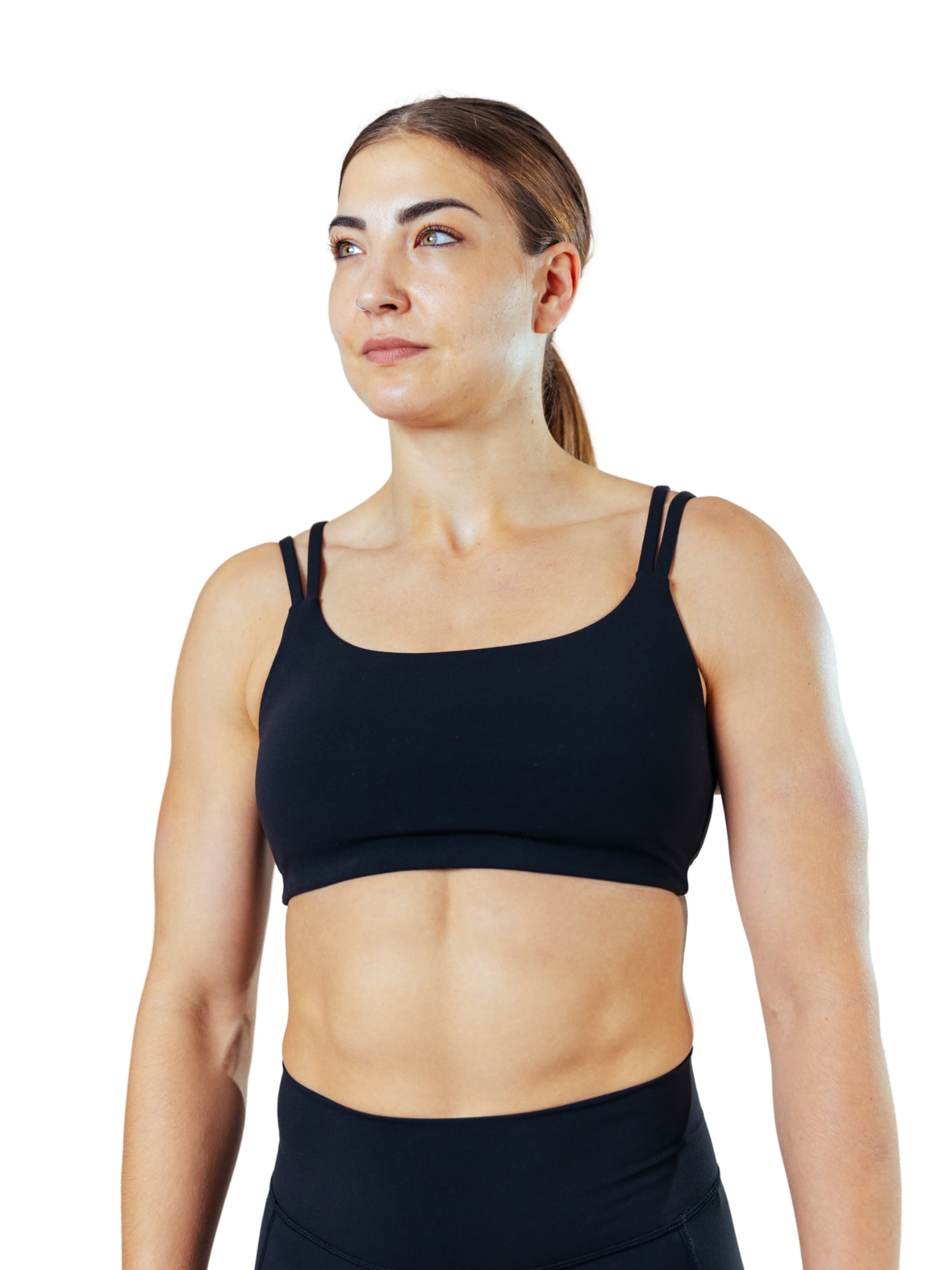 Lifters - Sujeción media Sujetador deportivo 'Compete' en negro: frente