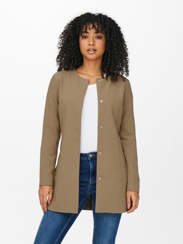 JDY Between-Seasons Coat 'Brighton' in Brown: front