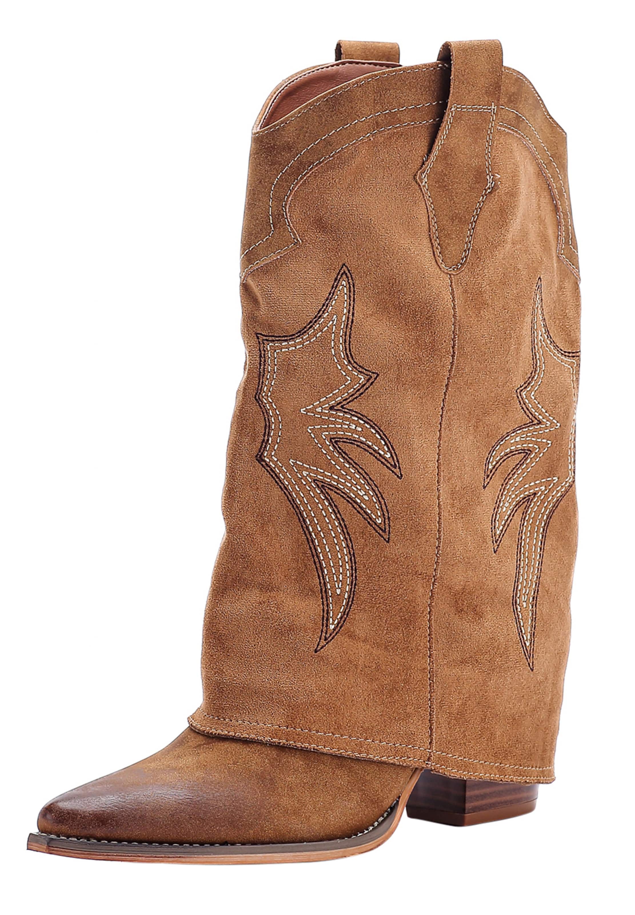 Elara Cowboylaarzen in Bruin: voorkant