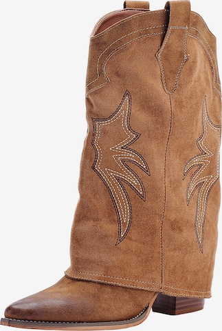 Elara Cowboylaarzen in Bruin: voorkant