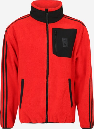 Jachetă  fleece funcțională 'Belgien' ADIDAS PERFORMANCE pe roșu rodie / negru, Vizualizare produs