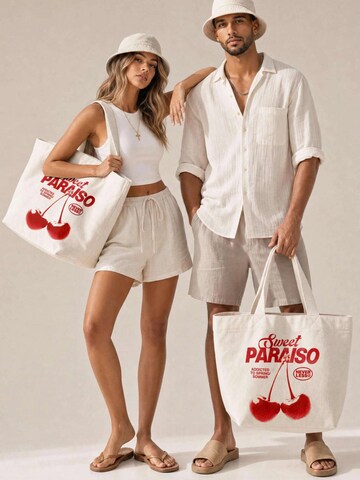 Neverless Strandtasche 'Sweet Paraiso'‌‌‌‌‌‌‌‌ in Beige