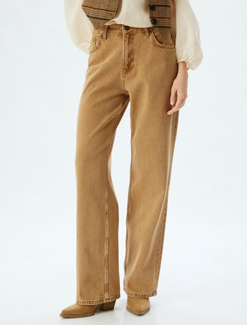 Koton Regular Trousers in Yellow: front