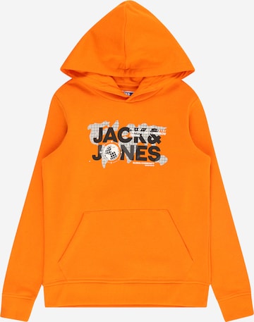 Felpa 'Dust' di Jack & Jones Junior in arancione: frontale