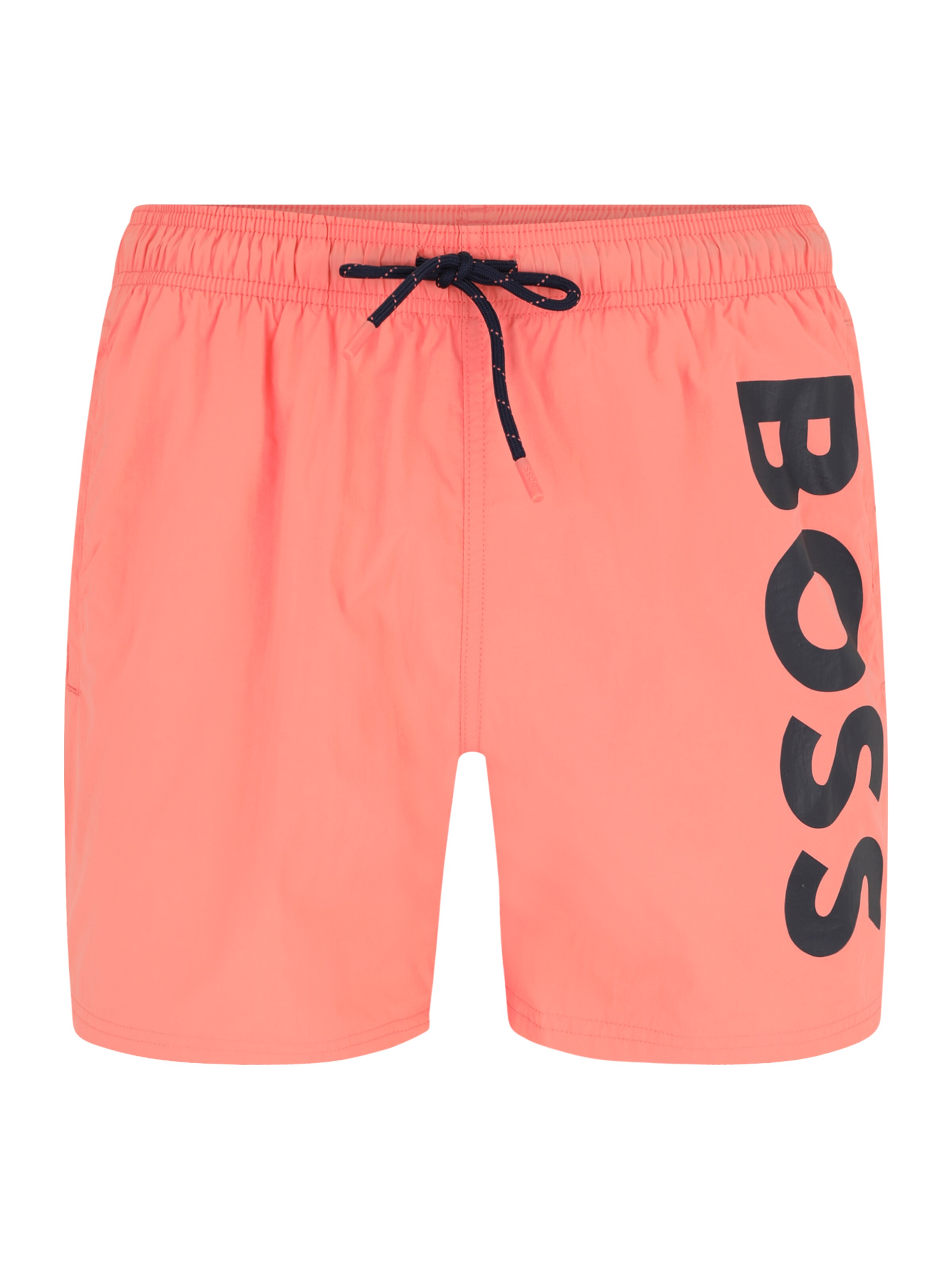 Grey Boss Orange Swim Shorts BOSS Orange Piranha Mens Tropical