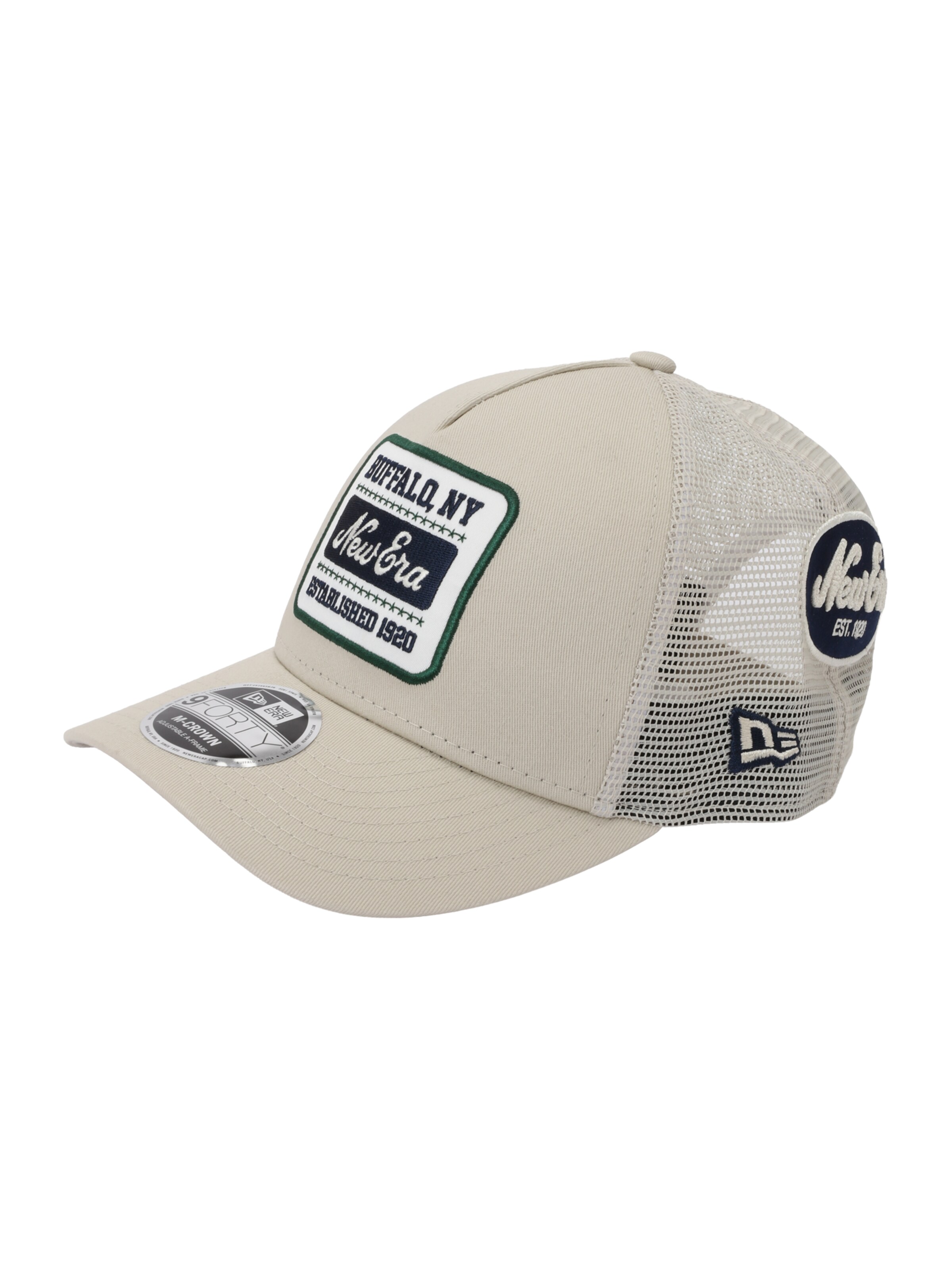 NEW ERA Cap '9FORTY' in Beige: front