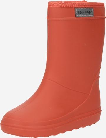EN FANT Rubber Boots in Orange: front