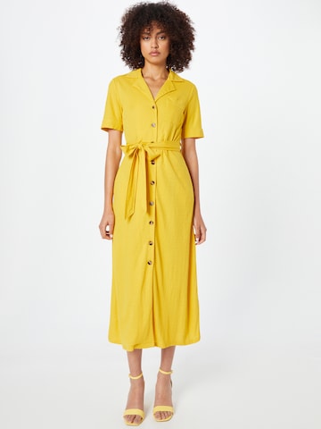 Warehouse Shirt Dress in Yellow: front