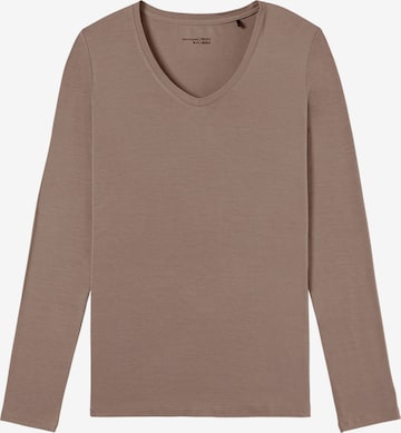 SCHIESSER Slaapshirt in Beige: voorkant