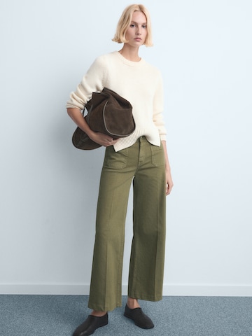 Wide Leg Jean 'JESSIE' MANGO en vert