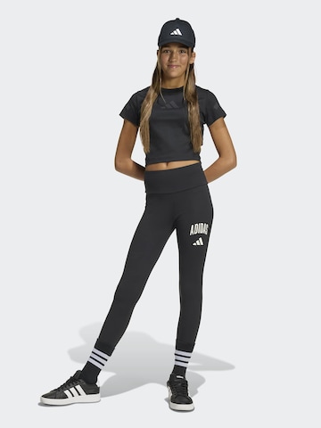 ADIDAS SPORTSWEAR Skinny Sporthose in Schwarz: Vorderseite