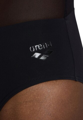 ARENA Bustier Badeanzug 'MESH PANEL VENT BACK' in Schwarz