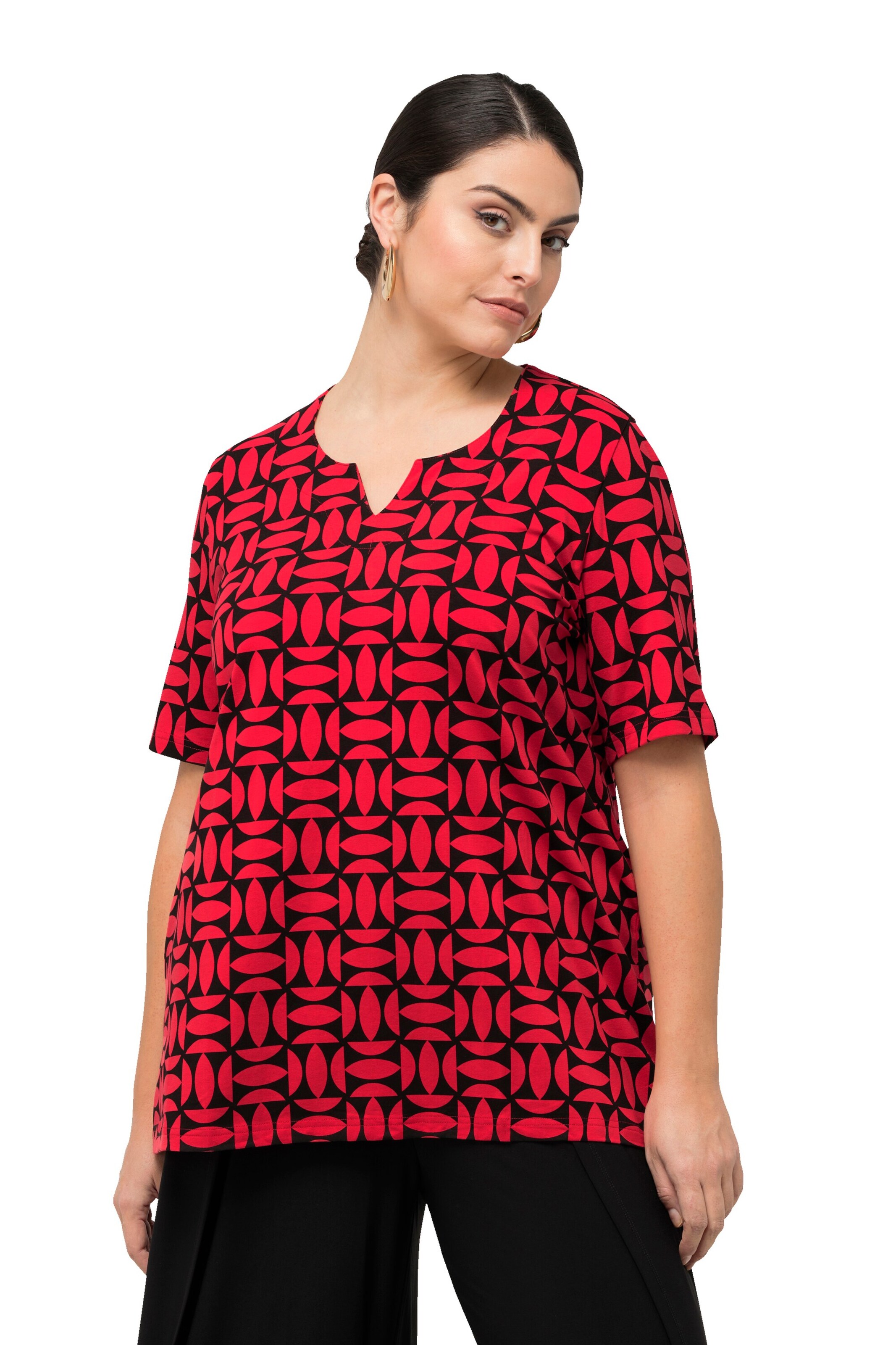 Ulla Popken T-Shirt in Rot: Vorderseite