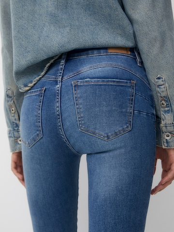 Pull&Bear Skinny Jeans i blå