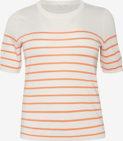 KAFFE CURVE Pullover 'Malia' in orange / weiß, Produktansicht