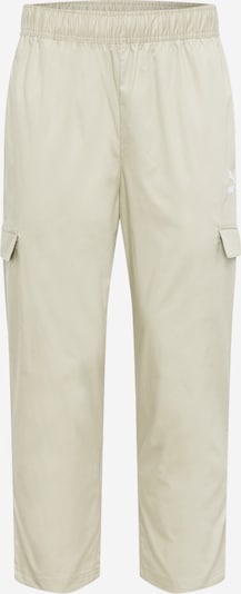 PUMA Sporta bikses, krāsa - gaiši pelēks / balts, Preces skats