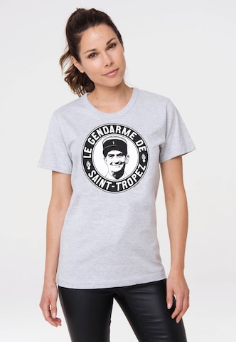 LOGOSHIRT Shirt in Grey: front