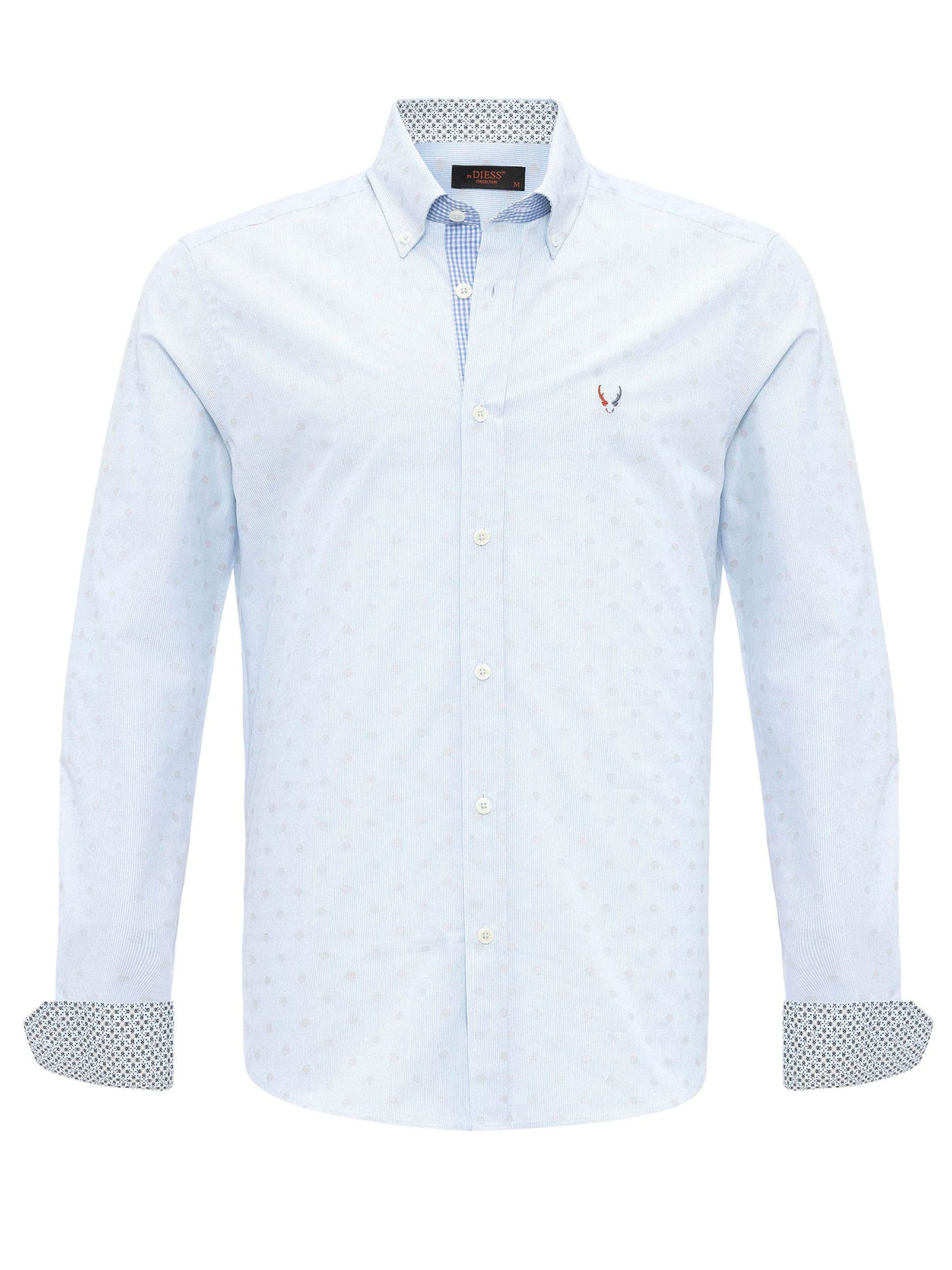 By Diess Collection Slim Fit Businesshemd in Blau: Vorderseite