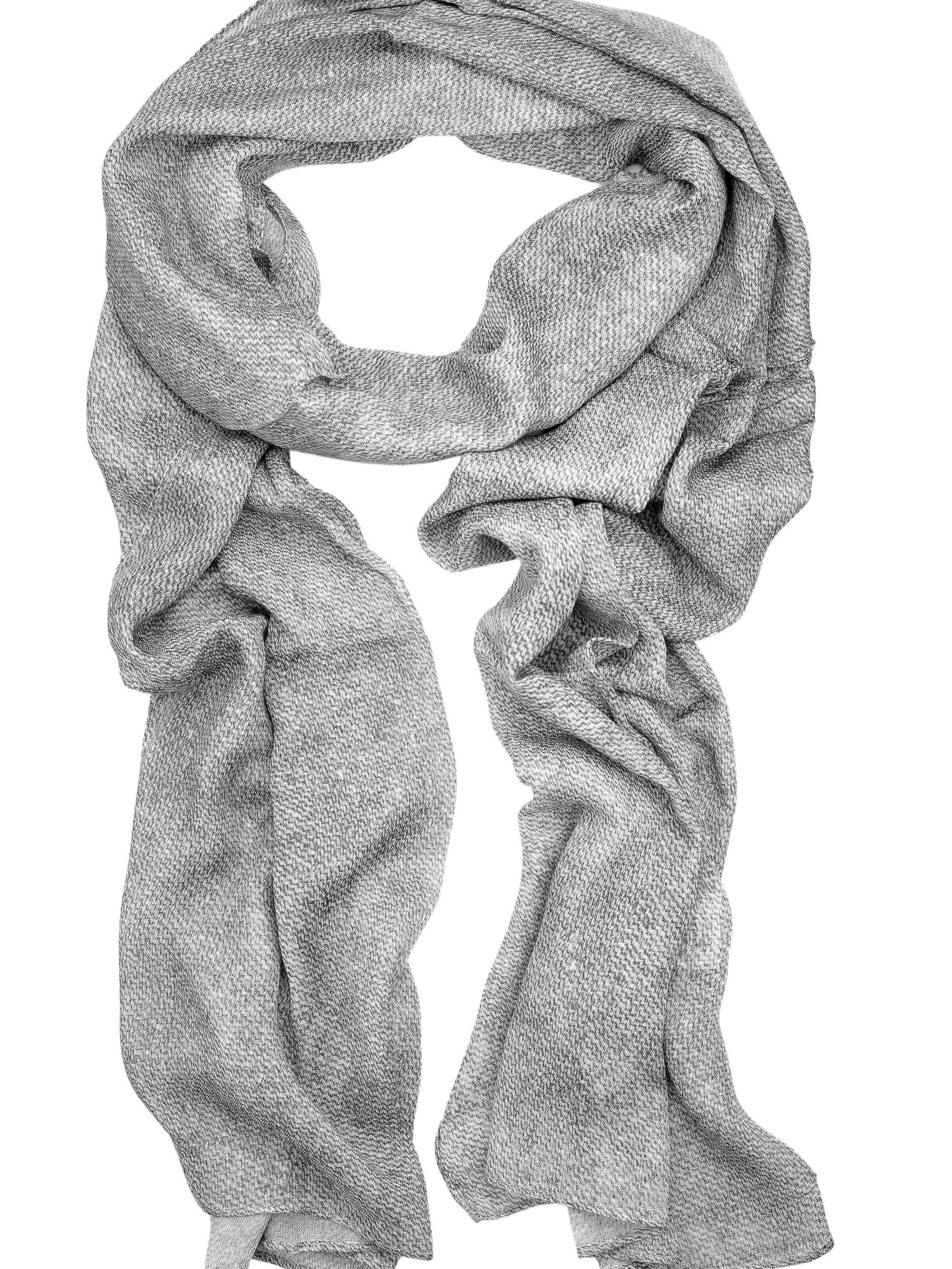 COLLEZIONE ALESSANDRO Scarf 'Jeans' in Grey: front