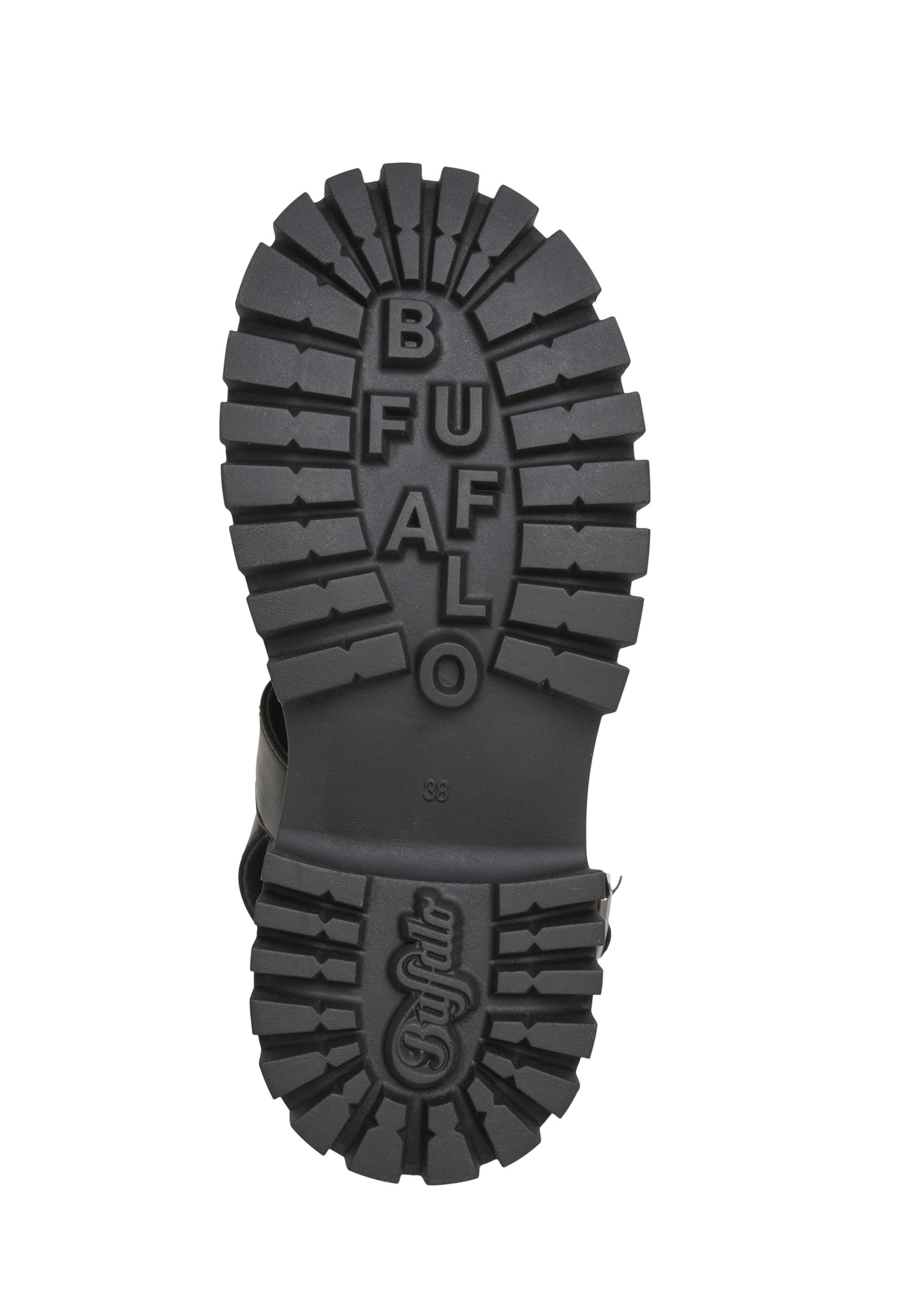 BUFFALO Sandalen met riem 'Zanos' in Zwart
