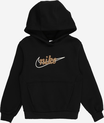 Nike Sportswear Bluza 'CLUB FLC' w kolorze czarny: przód