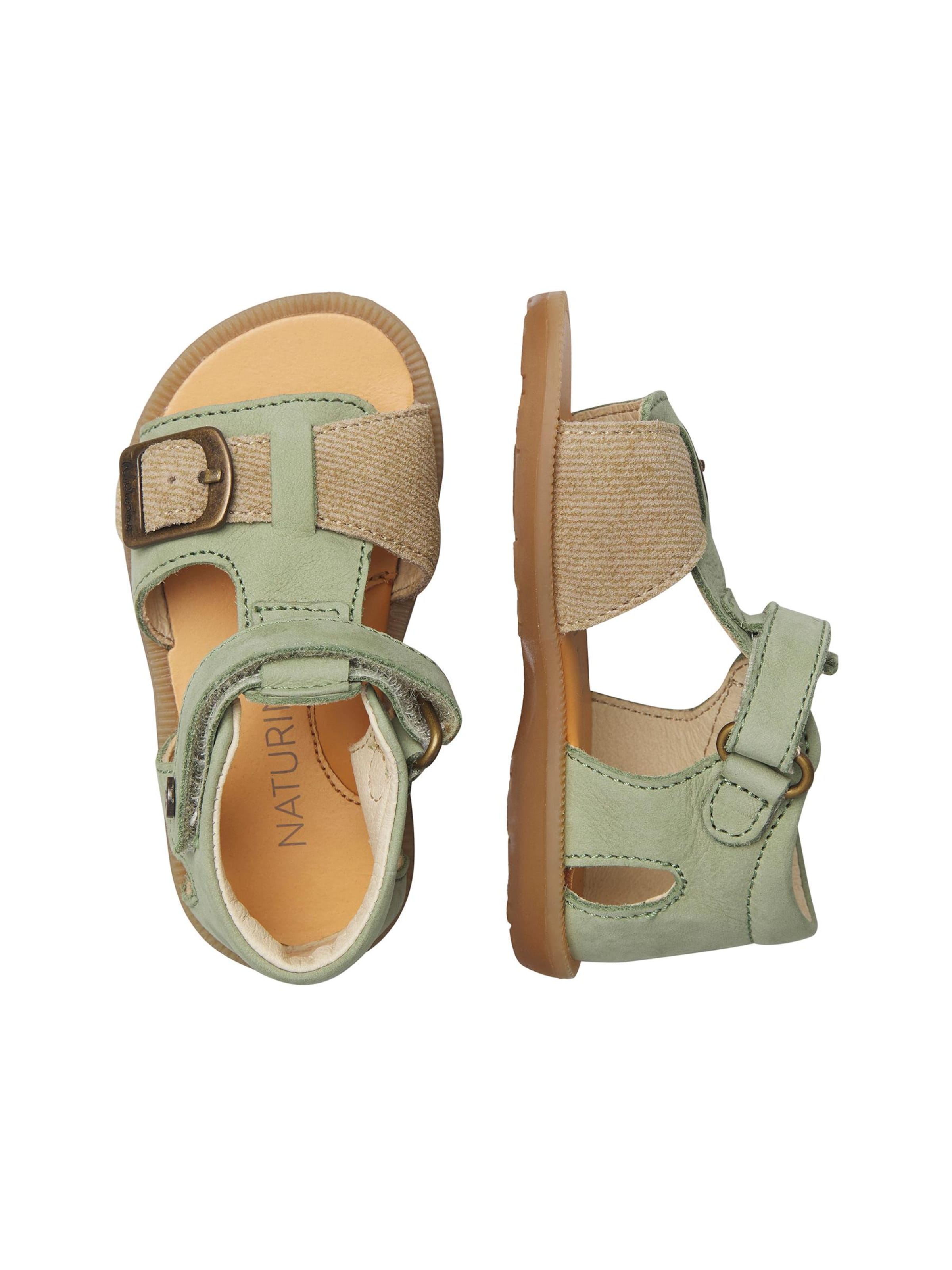 NATURINO Offene Schuhe 'QUARZO'‌‌‌‌‌‌‌‌ in Grün