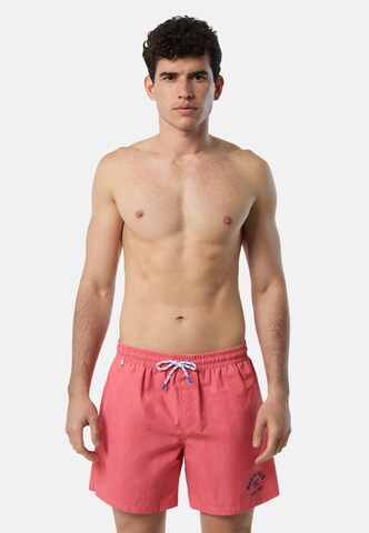 North Sails Board Shorts in Red: front