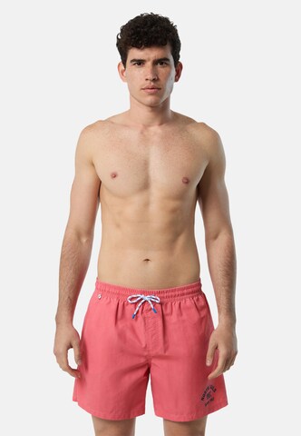 Shorts de bain North Sails en rouge : devant