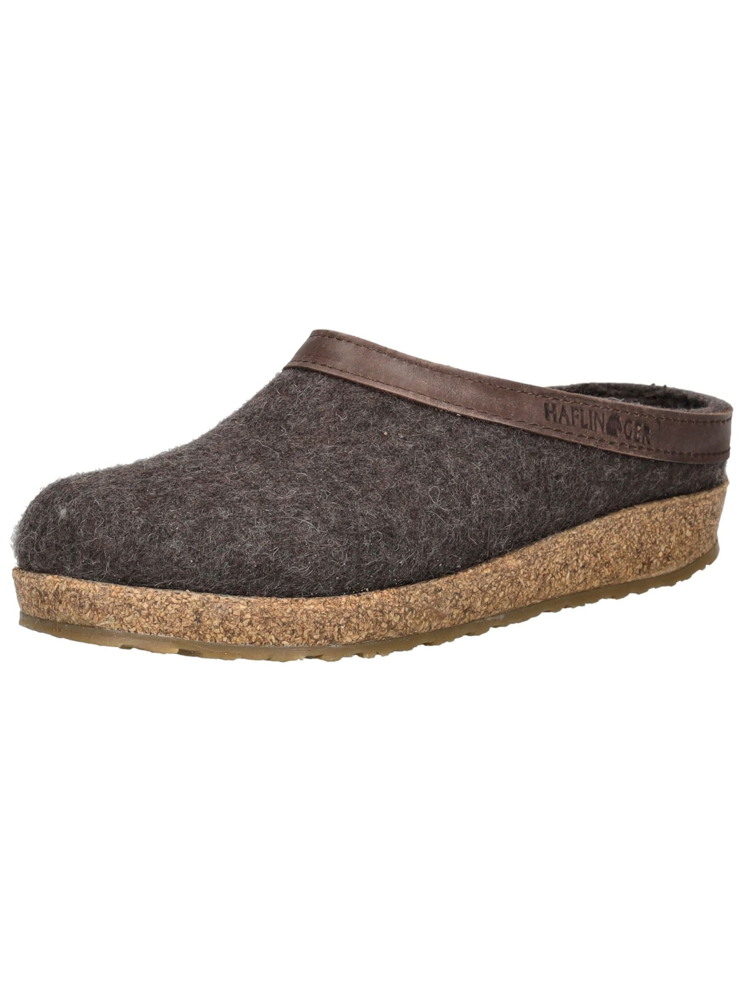 HAFLINGER Hausschuhe 'Torben' in Braun: Vorderseite