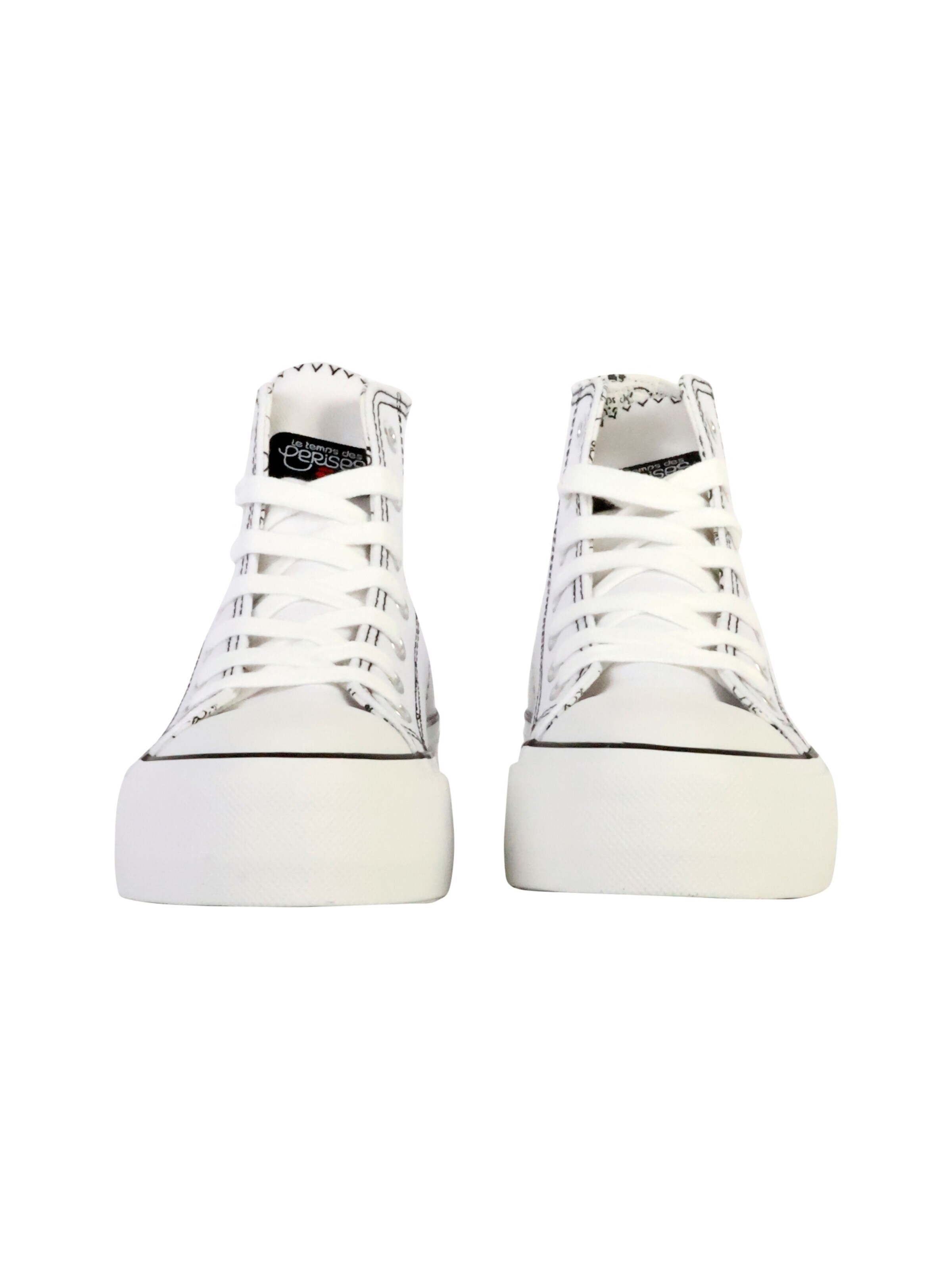 Baskets hautes Le Temps Des Cerises en blanc