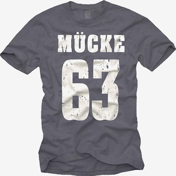 MAKAYA Shirt 'Mücke 63' in Grey: front