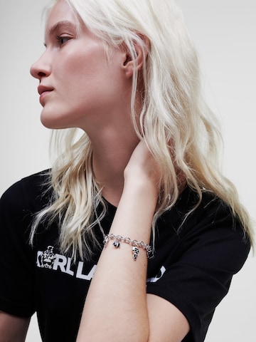 Karl Lagerfeld Bracelet ' Ikonik ' in Silver: front