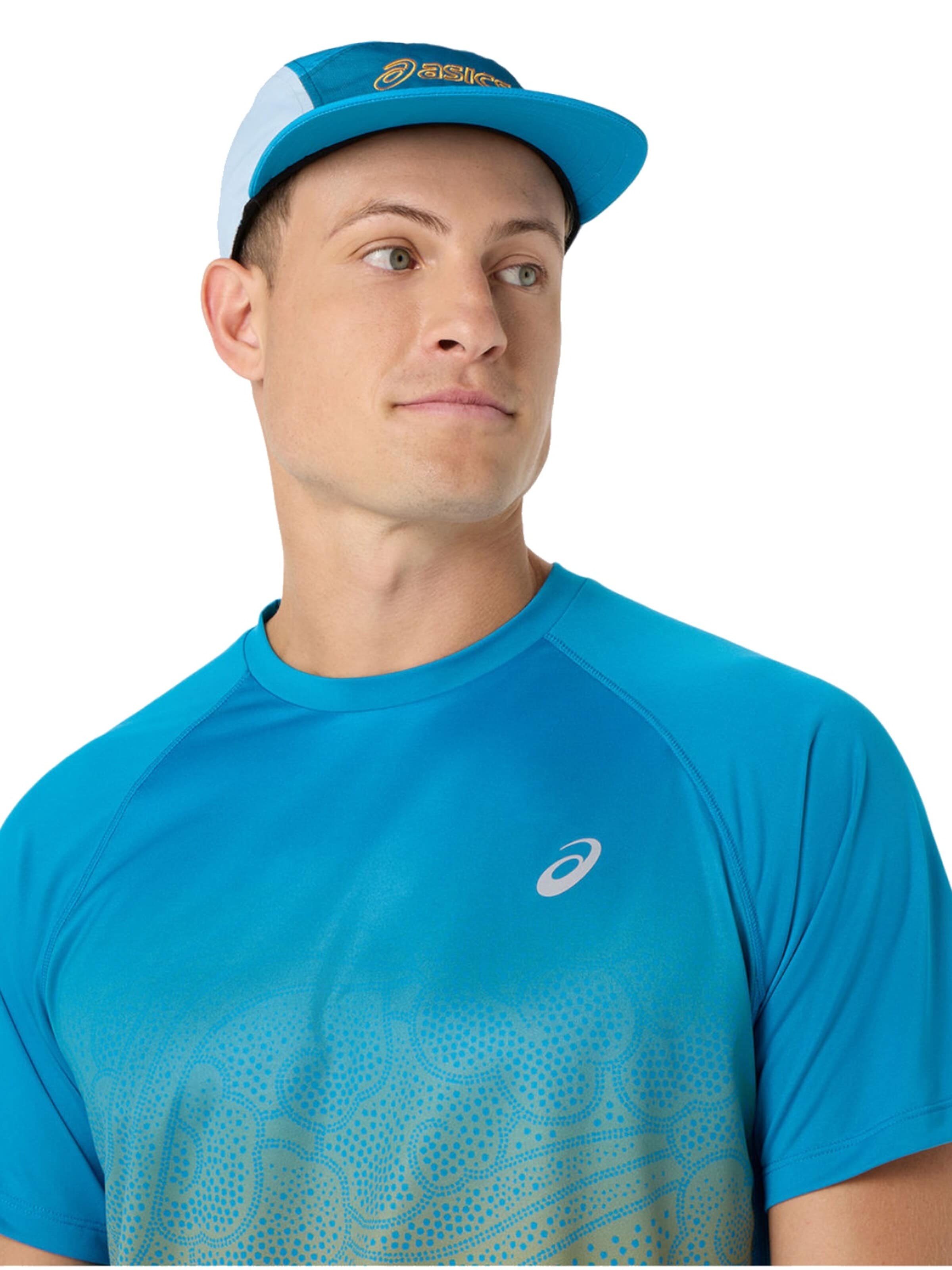 ASICS Shirt 'ASICS Road Fade SS Top' in Blue