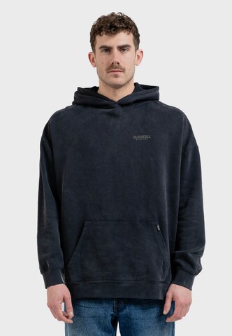 Oldskull Hoodie 'Peach Dyed Basic' in Schwarz: Vorderseite
