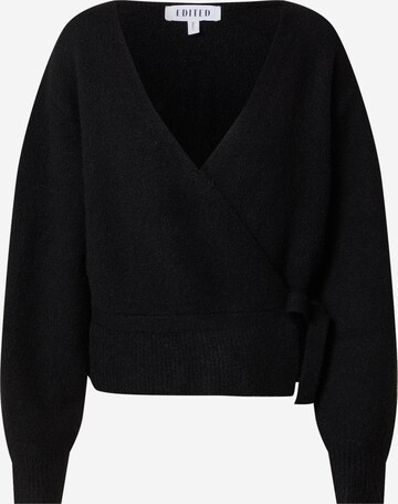 EDITED Пуловер 'Skyla' в черно: отпред