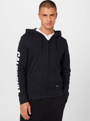 HOLLISTER Sweatjacke in Schwarz: Vorderseite