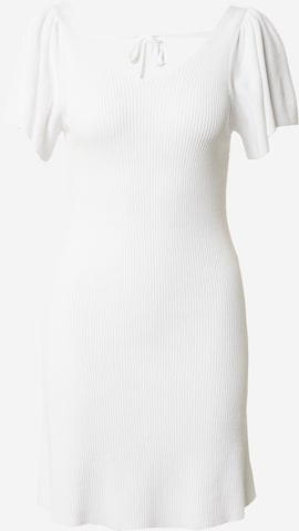 ONLY Stickad klänning 'LEELO' i vit: framsida