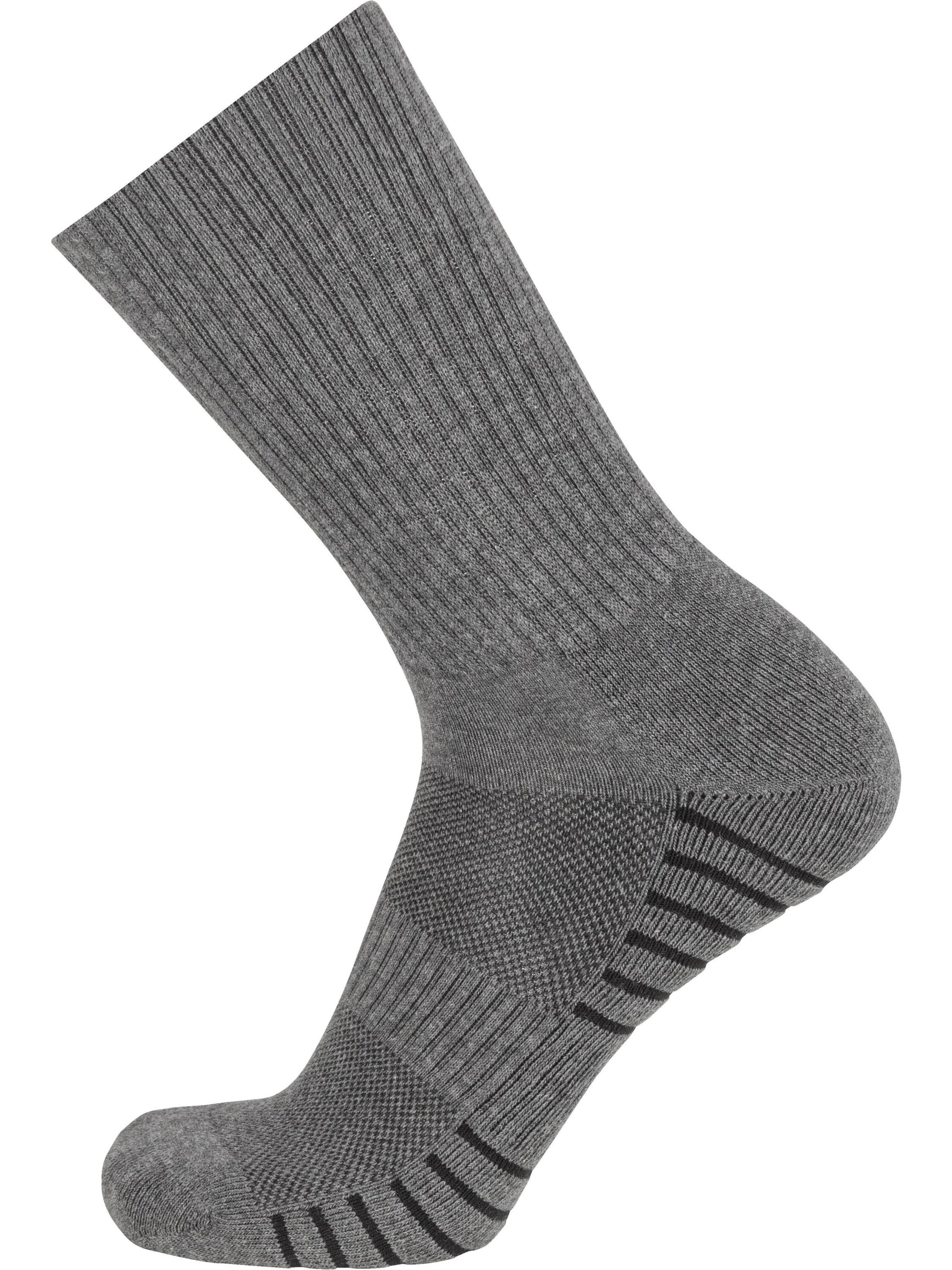 Chaussettes de sport normani en gris : devant
