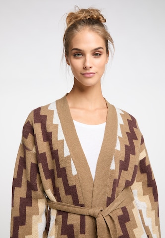 usha FESTIVAL Knit Cardigan 'Rakata' in Brown